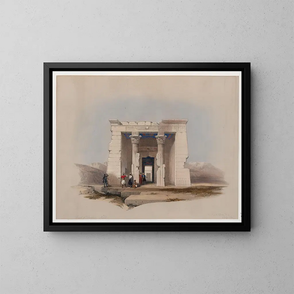 Tempio di Dandour, Nubia - David Roberts — quadro incorniciato alla parete