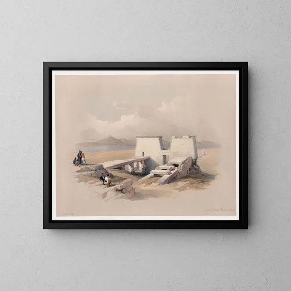 Tempio di Wadi Saboua - David Roberts — quadro incorniciato alla parete
