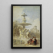 La Fontaine sul Prado Madrid - David Roberts — quadro incorniciato alla parete