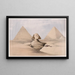 La Grande Sphinx Pyramidi di Giza Giza 17 luglio 1839 - David Roberts — quadro incorniciato alla parete