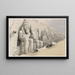 Le Grand Temple d'Abou Simbel, Nubia - David Roberts — quadro incorniciato alla parete
