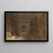 La sala ipostila del grande tempio di Abu Simbel Egitto - David Roberts — quadro incorniciato alla parete