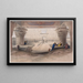 Vista dal portico del tempio di Edfu, Alto Egitto - David Roberts — quadro incorniciato alla parete
