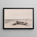 Vista sul Nilo in direzione delle piramidi di Dahchour, Dahchour e Saqqarah - David Roberts — quadro incorniciato alla parete