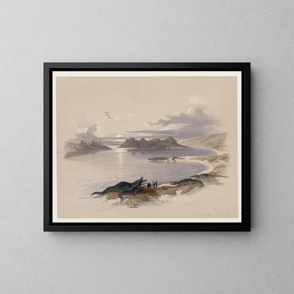 Wadi Dabod, Nubia, 16 novembre 1838 - David Roberts — quadro incorniciato alla parete