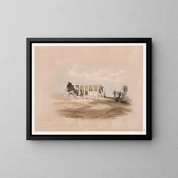 Wadi Maharraka, Nubia, 14 novembre 1838 - David Roberts — quadro incorniciato alla parete