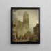 Facciata ovest della cattedrale di Notre-Dame di Rouen - David Roberts — quadro incorniciato alla parete