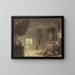 Atelier arredato in una soffitta - David Roberts — quadro incorniciato alla parete