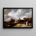 Un castello e i suoi proprietari - David Teniers il Giovane — quadro incorniciato alla parete