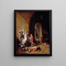 Una sala di guardia - David Teniers il Giovane — quadro incorniciato alla parete