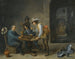 Una scena di guardia con giocatori di trictrac in primo piano - David Teniers il Giovane — vista dell’opera
