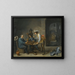 Una scena di guardia con giocatori di trictrac in primo piano - David Teniers il Giovane — quadro incorniciato alla parete