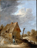 Una strada vicino a un chalet - David Teniers il Giovane — vista dell’opera