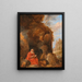 Un paesaggio con San Gerolamo all'esterno di una grotta - David Teniers il Giovane — quadro incorniciato alla parete