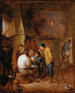 Interno di una taverna con bruti che giocano a carte - David Teniers il Giovane — vista dell’opera