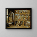 L'arciduca Leopoldo-Guillaume nella sua galleria a Bruxelles - David Teniers il Giovane — quadro incorniciato alla parete
