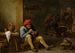 contadino in una taverna che accende la pipa - David Teniers il Giovane — vista dell’opera