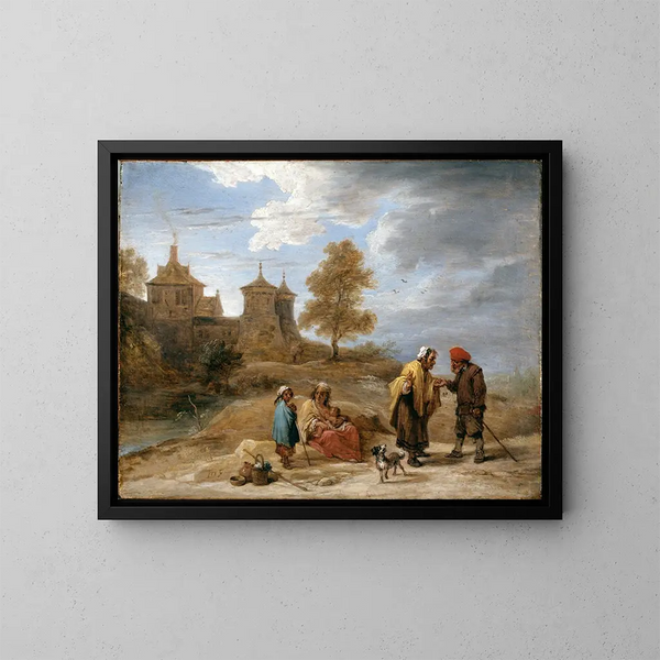 Gitanes dans un paysage - David Teniers le Jeune — quadro incorniciato alla parete