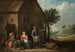 contadino alla porta di un cottage con una donna seduta e un bambino - David Teniers il Giovane — vista dell’opera