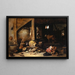 Nella scuderia - David Teniers il Giovane — quadro incorniciato alla parete