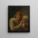Vecchio uomo e donna - David Teniers il Giovane — quadro incorniciato alla parete