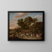 Paesani che danzano e festeggiano - David Teniers il Giovane — quadro incorniciato alla parete