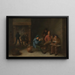 Fumatori - David Teniers il Giovane — quadro incorniciato alla parete
