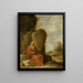 di Sant'Agostino nel deserto - David Teniers il Giovane — quadro incorniciato alla parete