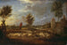 Paesaggio al tramonto con un pastore e il suo gregge - David Teniers il Giovane — vista dell’opera