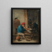 Scène di taverna con fumatori - David Teniers il Giovane — quadro incorniciato alla parete