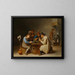 I giocatori di carte - David Teniers il Giovane — quadro incorniciato alla parete