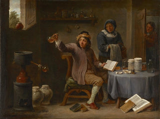 La Consultazione - David Teniers il Giovane — vista dell’opera