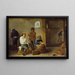 I fumatori - David Teniers il Giovane — quadro incorniciato alla parete