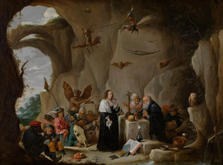 La Tentazione di san Antonio il Grande - David Teniers il Giovane — vista dell’opera