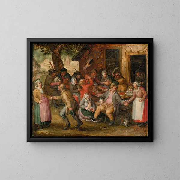 Fête des paysans - David Vinckboons — quadro incorniciato alla parete