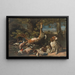 Natura morta con selvaggina - David de Coninck — quadro incorniciato alla parete