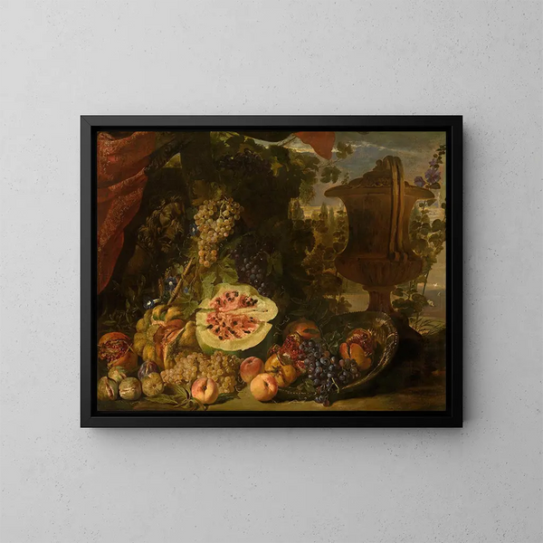 Nature morte con frutta - David de Coninck — quadro incorniciato alla parete