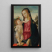 La Vierge à l'Enfant - Davide Ghirlandaio — quadro incorniciato alla parete