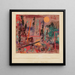 Inizio della costruzione nel giardino - Paul Klee — quadro incorniciato alla parete