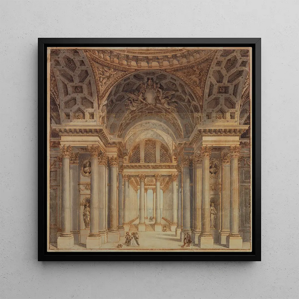 Décor de scène Intérieur du Palais Papal - Anonyme