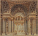 Decor di scena Interno del Palazzo Papale - Anonimo — vista dell’opera