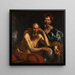 Democrito e Eraclito - Jacob Jordaens — quadro incorniciato alla parete