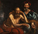 Democrito e Eraclito - Jacob Jordaens — vista dell’opera