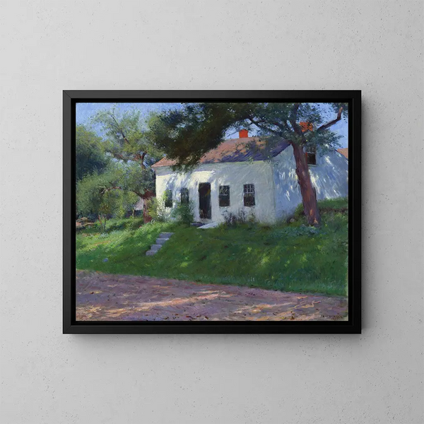 Cottage al bordo della strada - Dennis Miller Bunker — quadro incorniciato alla parete