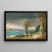 Paesaggio invernale - Denys van Alsloot — quadro incorniciato alla parete
