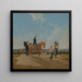 Due cavalieri e due ragazze ai fiori - Wilhelm von Kobell — quadro incorniciato alla parete