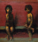 Due bambini seduti - Hans Von Mares — vista dell’opera