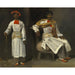 Riproduzione del dipinto Due studi di un indiano di Calcutta, seduto e in piedi - Eugène Delacroix