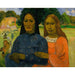 Riproduzione del dipinto Due donne - Paul Gauguin