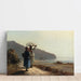 Riproduzione del dipinto Due donne che conversano sul mare, Saint Thomas - Camille Pissarro